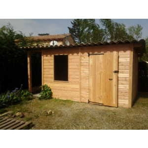 Abri de jardin ossature bois - Structure en bois pour rangement d'outils