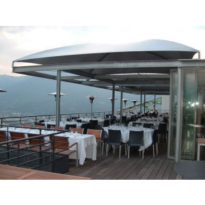 Abri terrasse restaurant à toile aérée - S'adapte à n'importe quel environnement