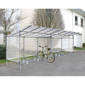 Abri vélos économique en aluminium - Modulable à l'infini
