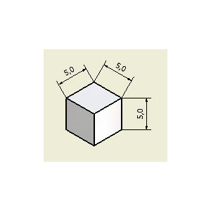 Aimant cubique - Forme : cube