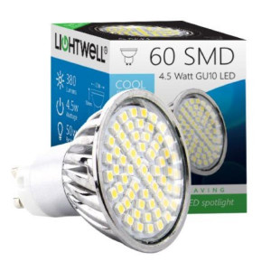 Ampoule led GU10 - Consommation en watt : 4.5W - Équivaut à : 50W