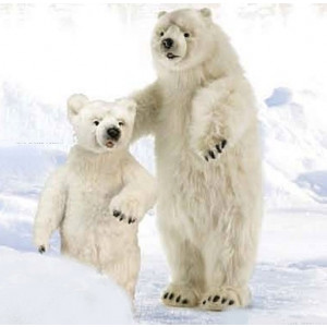 Animaux polaires pour décorations de noël   - Large gamme de peluche animal pour déco de noël