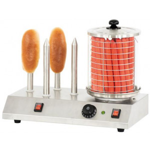 Appareil électrique de cuisson hot-dog - Dimensions : L 500 x P 285 x H 390 mm