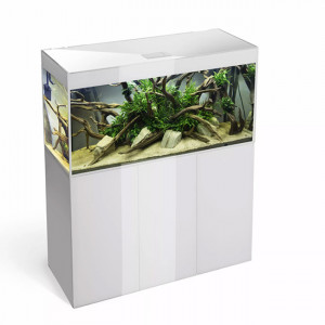 Aquarium et meuble à finition laquée  - Capacité : 260 litres
