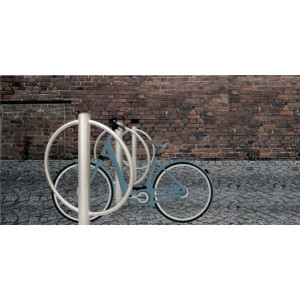 Arceau vélo inox double - Inox - Diamètre : Ø 104 mm