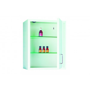 Armoire à pharmacie acier - 2 étagères - Dimensions : L.30 x H.45 x P.17,5 cm 