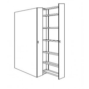 Armoire à tiroirs verticaux pour laboratoire - 2 x 6 étagères