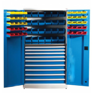 Armoire atelier à tiroirs - Capacité de charge : 80 kg par tiroir