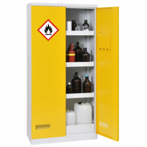 Armoire de sécurité pour produits inflammables avec rétention de 122 L
