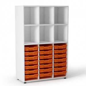 Armoire ouverte a casiers et bacs - Armoire ouverte de casiers et de bacs - Mobibox MV21BE