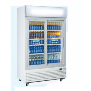 Armoire réfrigérée à boissons froid positif - Capacité : 1000 L  - 650 W