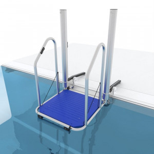 Ascenseur aquatique de piscine - Debout ou en fauteuil roulant