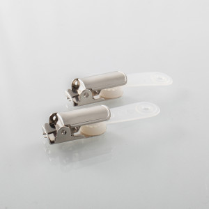 Attache clip croco avec languette - Languette transparente plastique