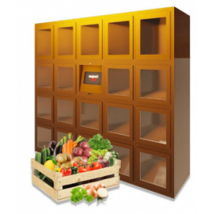 Automate pour fruits et légumes - 19 ou 25 casiers de 400X400X500 mm