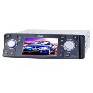 Autoradio DIVX DVD MP3 CD FM USB SD MMC écran motorisé 3.6pouces - Réf: DVD760