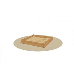 Bac à sable pour enfants - Dimensions (L x P x H): 208 x 208 x 35 cm