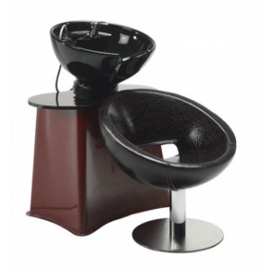 Bac à shampoing professionnel - Structure fauteuil en fibre de verre.