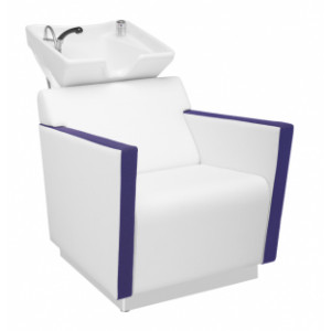 Bac à shampooing - Dimensions fauteuil (H x l x Pro) : 96 x 68 x 135 cm