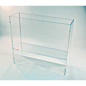 Bac Compartiments en Plexiglas - Plexiglas - Dimensions: 98/28 cm  - Hauteur totale 90 cm
