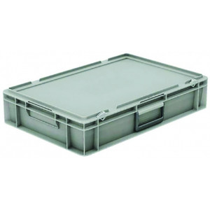 Bac de stockage avec couvercle en plastique - Capacité: 20, 30, 43L - L600 x l400 x H133/183/233