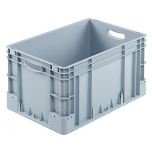 Bac plastique industriel 60 litres - Usage alimentaire - Dimensions extérieures : 600x400x320 mm