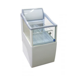 Bac réfrigéré vitré positif - Capacité : 65 L - Température : - 1 / +5 °C - Dimensions : L.560 x P.744 x H.1110 mm