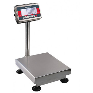 Balance en inox à colonne  - Capacité de pesage : jusqu'à 150 kg
