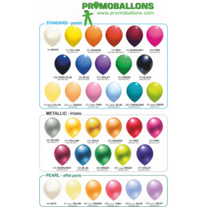 Ballon imprimé personnalisé - 99€ pour 500 ballons Ø 33 cm imprimés sur 1 face / 1 couleur
