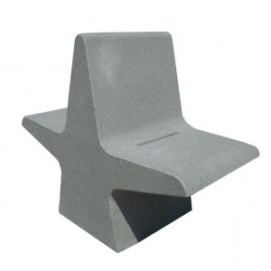 Banc béton double assise - Longueur : 1040 mm - Assise : 430 mm - A poser au sol ou avec résine epoxy