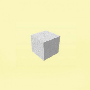 Cube béton gris clair - Encombrement : 470 x 470 mm - Hauteur assise : 450 mm - Traitement anti-graffiti - A poser