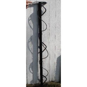 Barre de tension noire d'une hauteur de 1,20 m - Pour clôtures bovins ou ovins, etc. - Hauteur : 1,20 m (1,27 m hors tout)