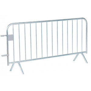 Barrière amovible de sécurité - Longueur : 2000 mm - Acier galvanisé - 14 barreaux
