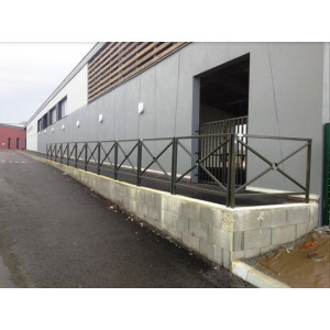 Barrière de sécurité protectrice - Fabrication sur mesure - Longueur : 1m, 1m50 ou 2m