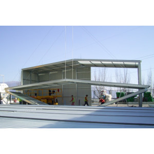 Bâtiment modulaire pliable - Fabrication : à partir de 200 m2