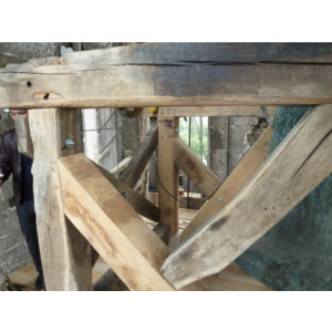 Beffroi pour cloche - Fabrication traditionnelle en bois de chêne