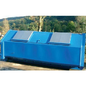 Benne à ordures ménagères 10 et 15 m3 - Benne collecte des déchets à couvercle métallique léger