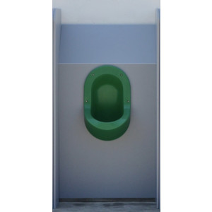 Bloc urinoir individuel avec séparateur - Bloc urinoir sans eau individuel pouvant être accoler à d'autres blocs