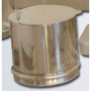 Boîte à coton inox - Capacité : 1 L - Dimensions:125 x 125 mm