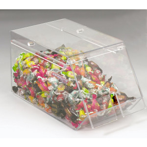 Boîte à friandises avec couvercle - Acrylique transparent - 2 tailles disponibles - Avec couvercle coulissant
