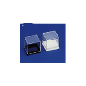 Boîte plastique pour minéraux - Modèle à couvercle cloche