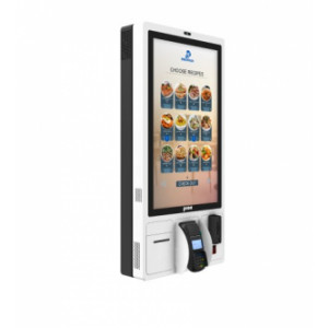 Borne de commande à afficheur LCD - Kiosque libre services tactile 