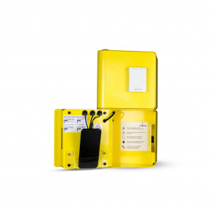 Borne de recharge pour téléphone portable 2 casiers RFID - Fermeture à carte