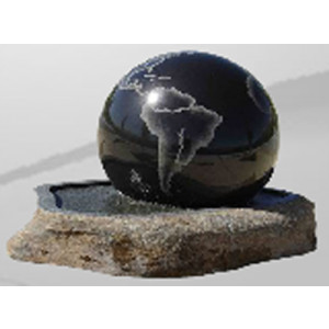 Boule fontaine en granite - Ø sphere 180-120-90cm