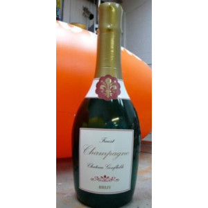 Bouteille champagne gonflable - En PVC 