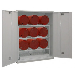 Box de stockage fûts à ventilation - Pour fûts 60 et 200 L