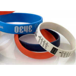 Bracelets d'Identification en silicone - Bracelet silicone classique - Dim : 180x12x2 ou 200x12x2 mm