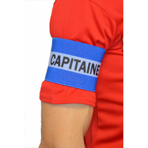 Brassard capitaine - Modèle : Junior / Senior - Coloris : Bleu / Rouge
