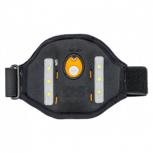 Brassard de sécurité LED NÉO - 100% polyester noir - 6 LED haute luminosité - Taille unique 

