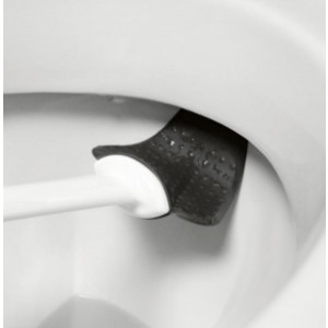 Brosse wc à picots - Tête de nettoyage profilée