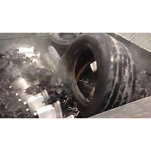 Broyeur de pneu machoîres circulaires - Réduire n’importe quel type de pneu